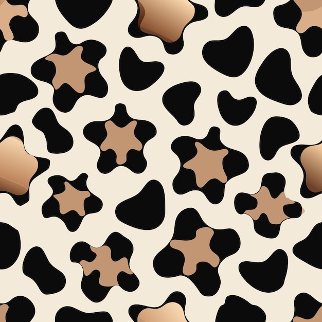 Diseño de ilustraciones vectoriales de impresión de vacas