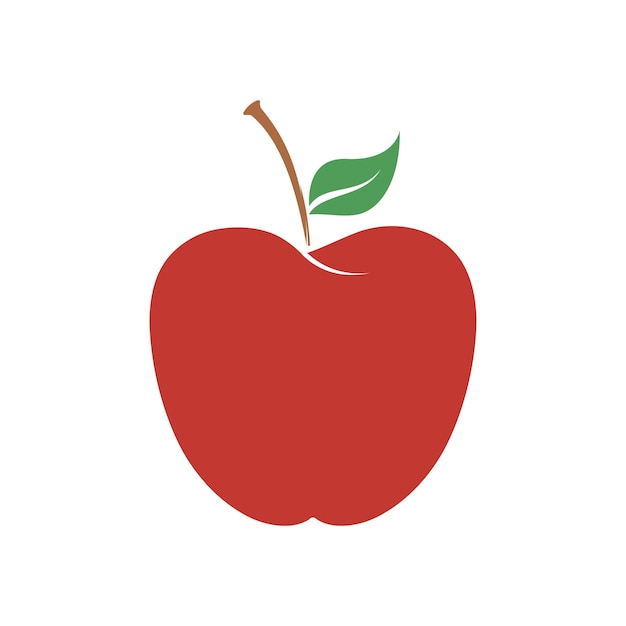 Diseño de ilustraciones vectoriales de manzana