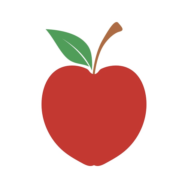 Diseño de ilustraciones vectoriales de manzana