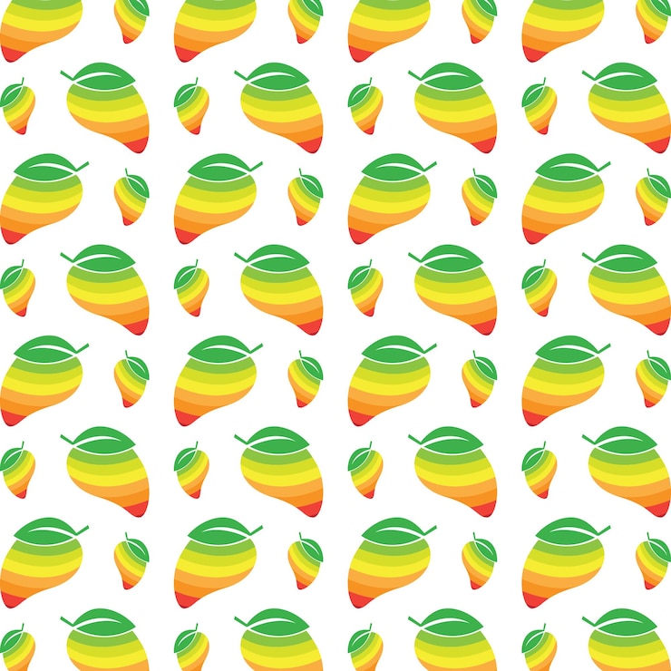 Vector diseño de ilustraciones vectoriales de patrón repetitivo multicolor de moda para el mango