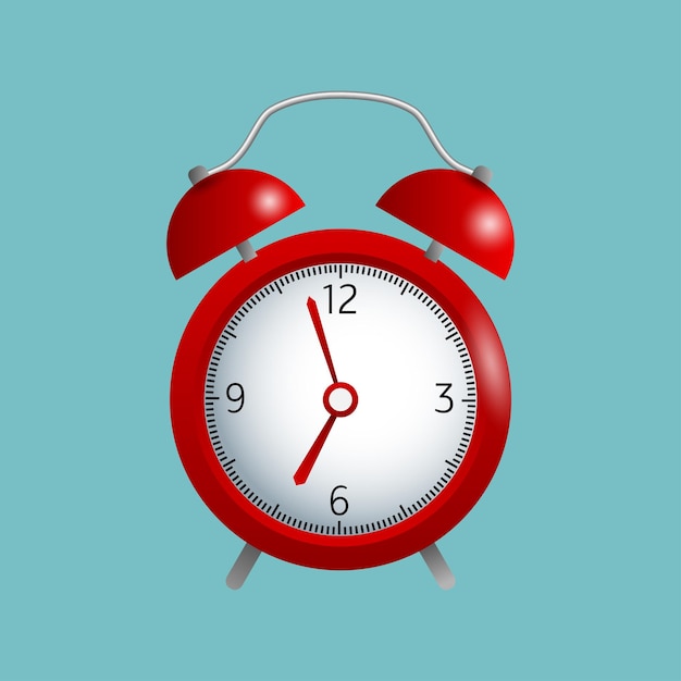 Diseño de ilustraciones vectoriales de reloj sencillo
