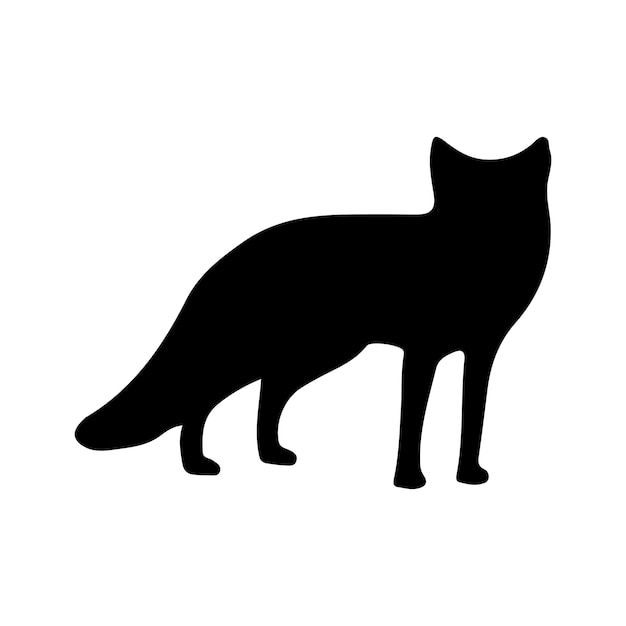 Diseño de ilustraciones vectoriales de siluetas de animales