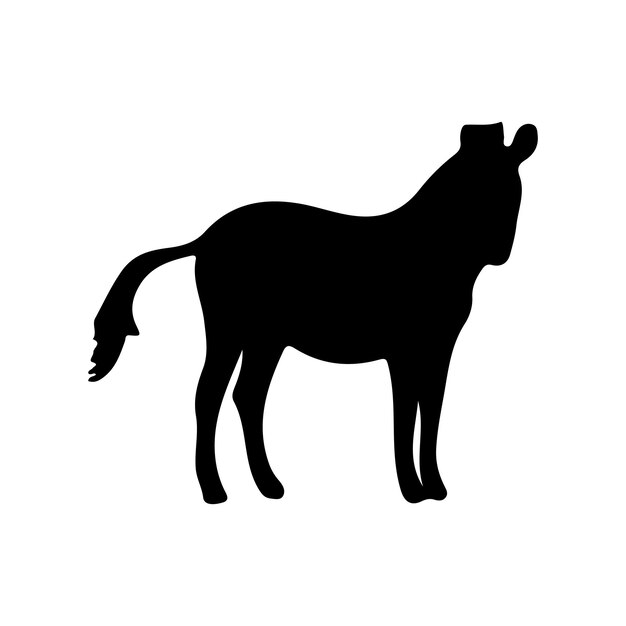 Diseño de ilustraciones vectoriales de siluetas de animales
