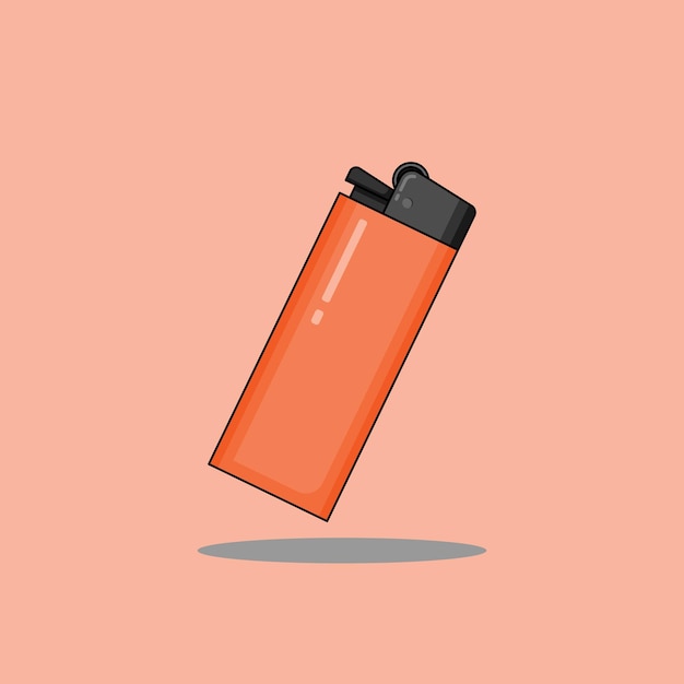 Diseño ilustrativo del encendedor de gas