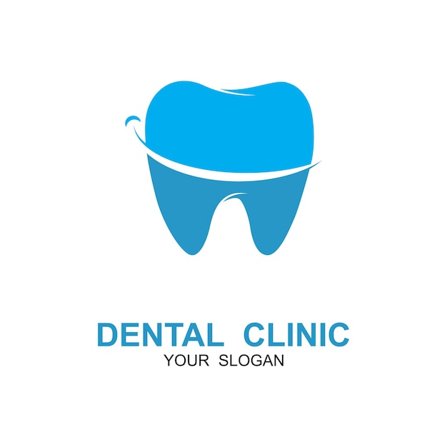 diseño ilustrativo del logotipo dental para el dentista y la clínica dental