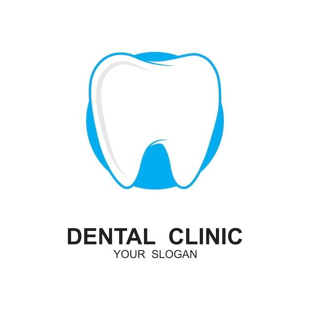 diseño ilustrativo del logotipo dental para el dentista y la clínica dental