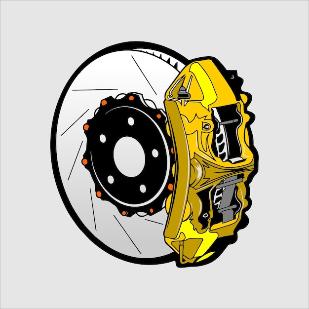 Diseño ilustrativo de piezas de repuesto para automóviles