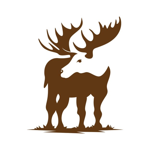 Diseño de la imagen del icono del alce