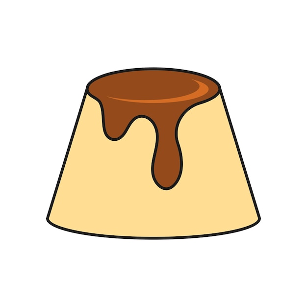 Diseño de la imagen del icono del pudín