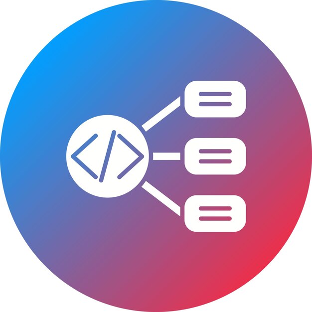 Diseño de la imagen vectorial del icono del algoritmo Se puede utilizar para el análisis de datos
