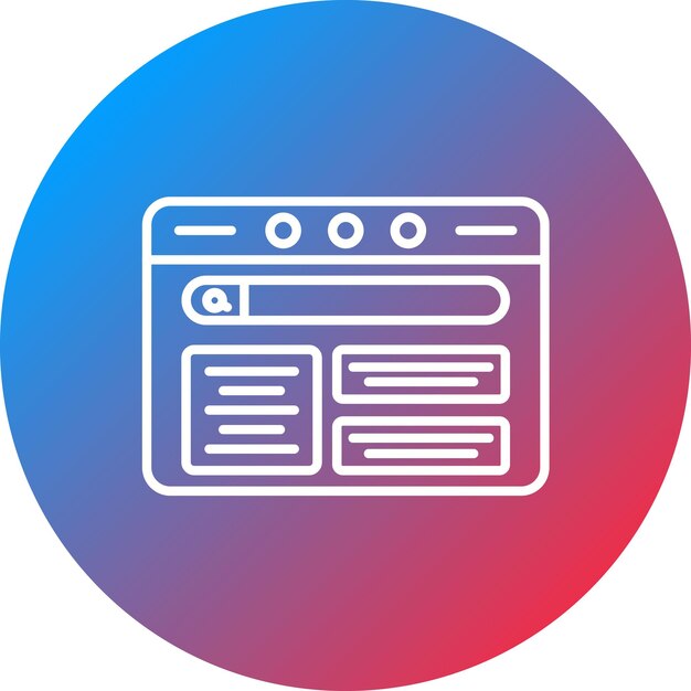 Diseño de imagen vectorial de icono web Se puede usar para UX e UI