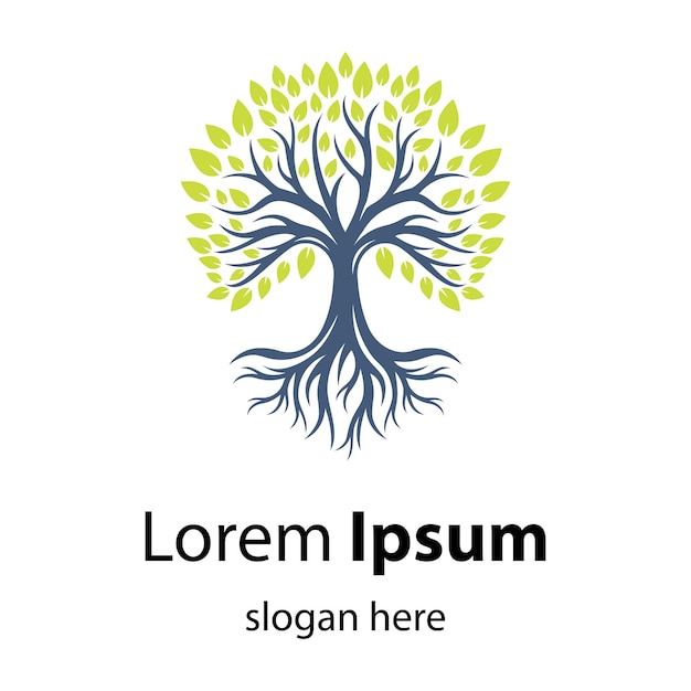 Diseño de imágenes de logotipo de árbol