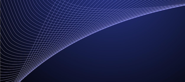 Diseño de imágenes vectoriales de banderas de fondo de línea abstracta azul