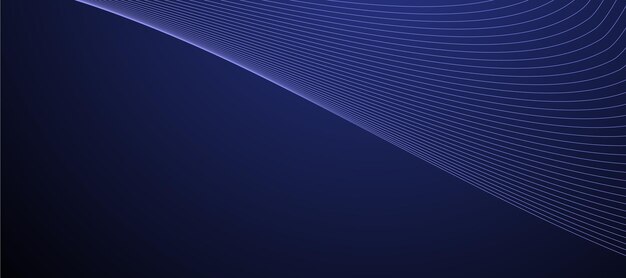 Diseño de imágenes vectoriales de banderas de fondo de línea abstracta azul
