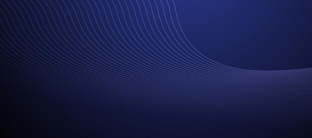 Diseño de imágenes vectoriales de banderas de fondo de línea abstracta azul