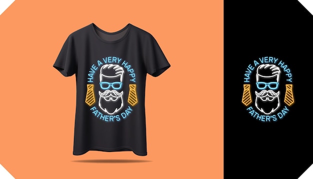 Diseño de impresión de maqueta de vector de camiseta de feliz día del padre para hombres. Citas del día del padre. Camiseta de papá