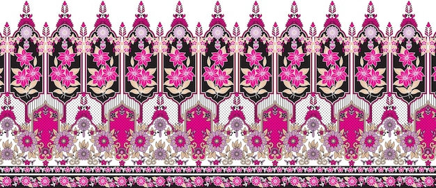 Diseño de impresión de pantalla transparente floral en tela