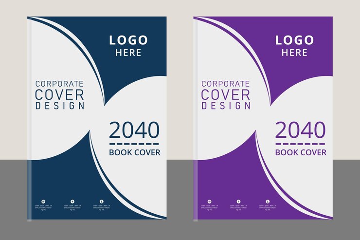Diseño de impresión de portada de libro corporativo de negocios profesional moderno y creativo