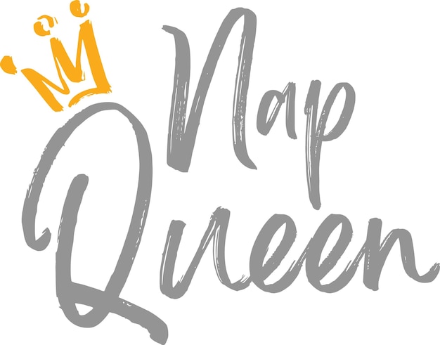 Vector diseño de impresión tipográfica nap queen