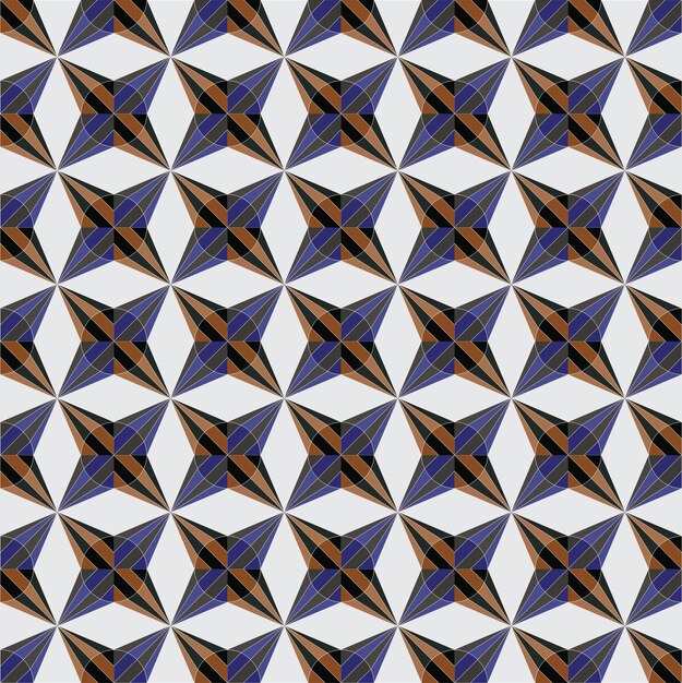 DISEÑO INCONSÚTIL DE PATRÓN ÉTNICO GEOMÉTRICO PARA FONDO O PAPEL PINTADO
