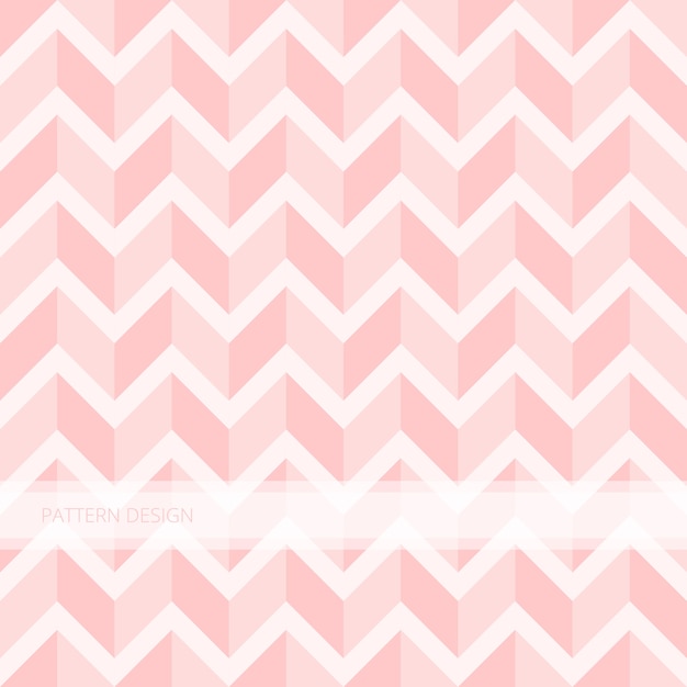 Diseño inconsútil del vector del zigzag rosado abstracto moderno inconsútil del modelo del fondo