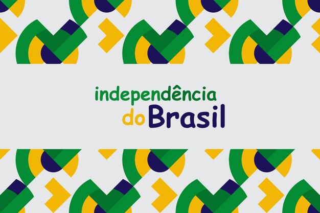 Vector diseño de la independencia de brasil