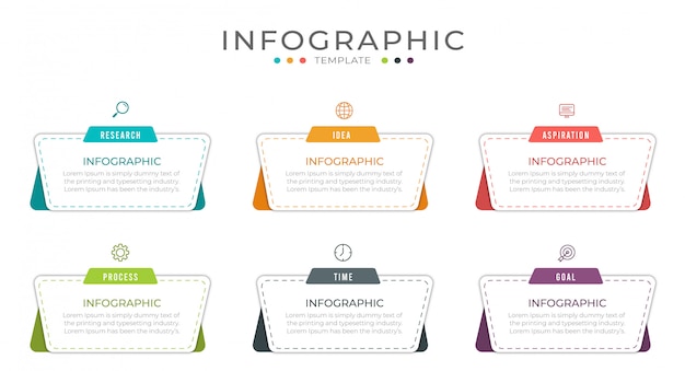 El diseño de infografía empresarial se puede utilizar para el diseño del flujo de trabajo, diagrama, informe anual.