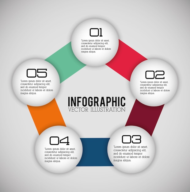 Diseño de infografía empresarial.