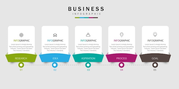 Diseño de infografía empresarial.