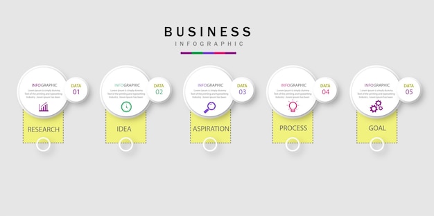 Diseño de infografía empresarial.