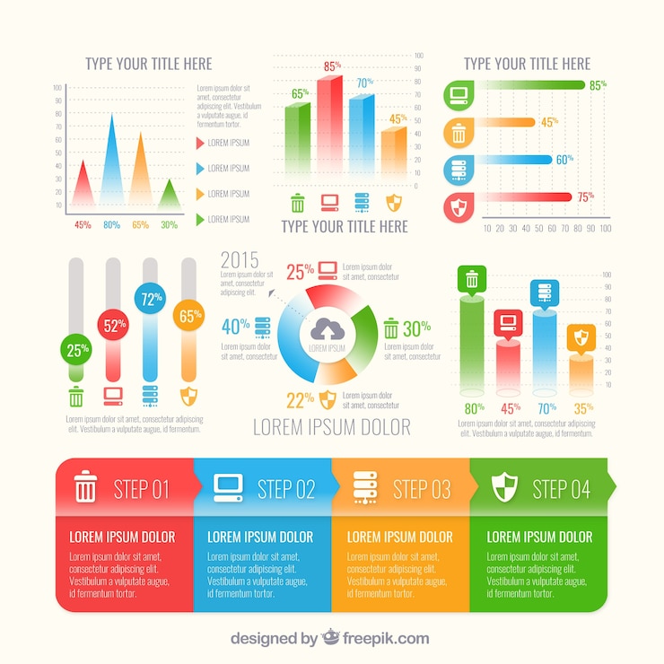 Vector diseño de infografía gratis