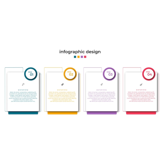 Diseño infografía plantilla negocio vector