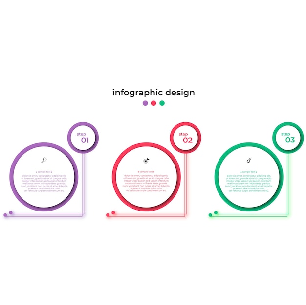 Vector diseño infografía plantilla negocio vector