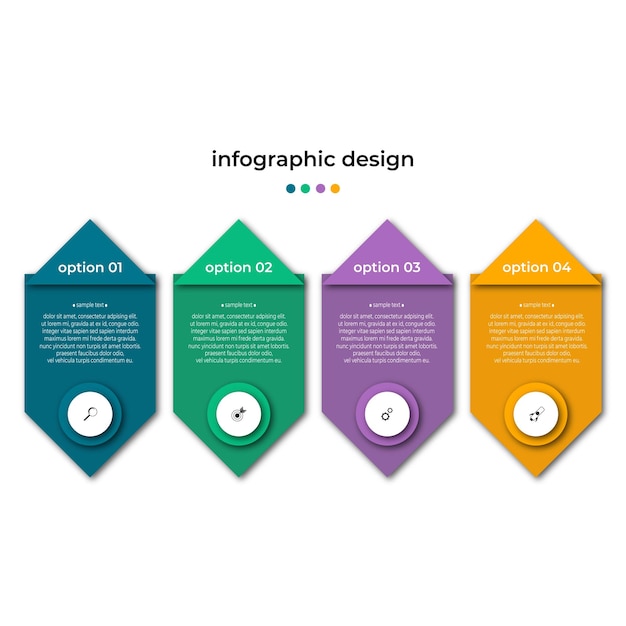 Diseño infografía plantilla negocio vector