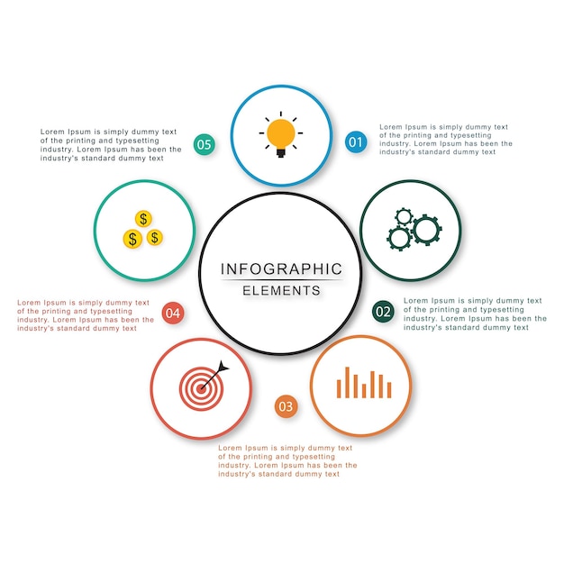 Diseño de infografía de vetor