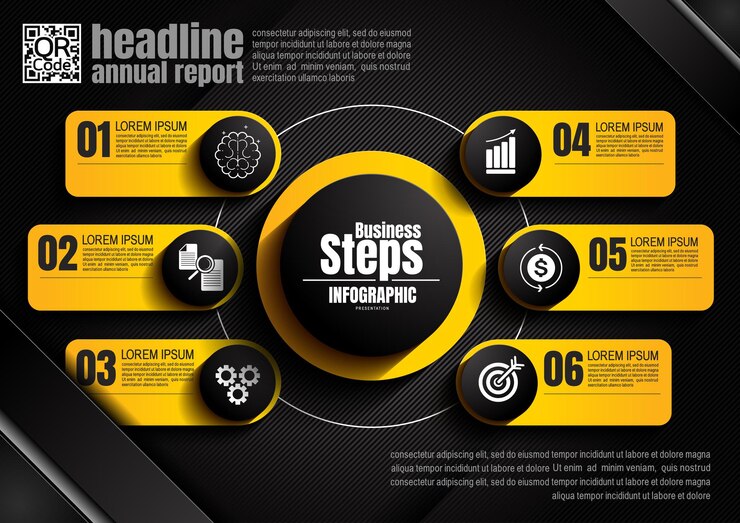 Diseño de infografías color negro 28