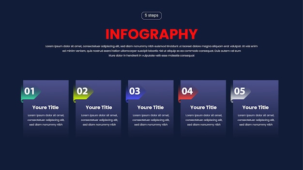 diseño de infografías de cronología de negocios y progreso
