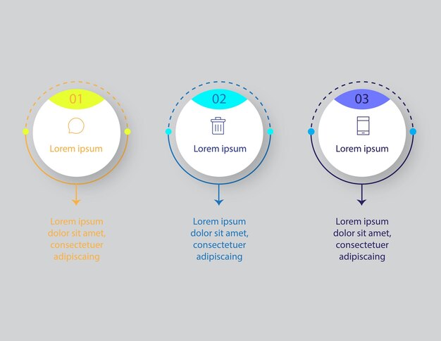 diseño infográfico circular