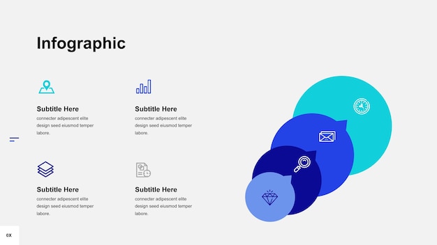 Diseño infográfico de concepto de desarrollo de negocios con íconos de líneas de trazo editables