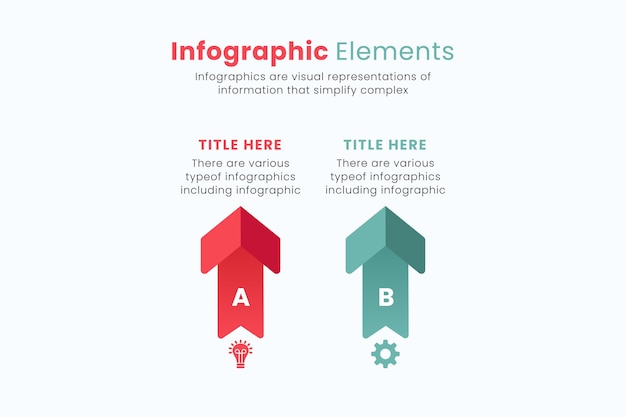 El diseño infográfico de flecha vectorial para conceptos comerciales se puede usar para banners de presentación