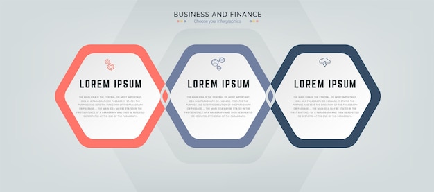 Diseño infográfico con iconos. opciones o pasos. diagrama de proceso, diagrama de flujo, gráfico de información