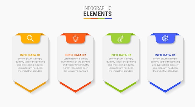 Diseño infográfico de pasos