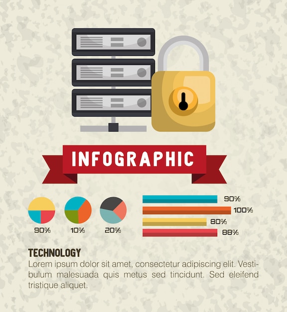 diseño infográfico retro
