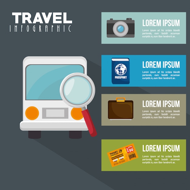 Diseño infográfico viaje