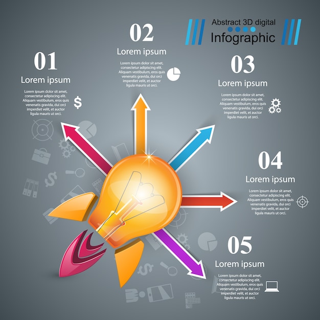 Vector diseño infográfico