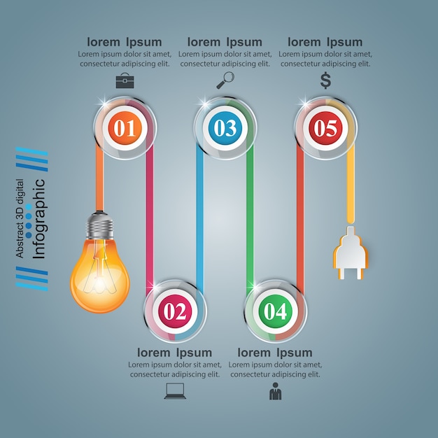 Vector diseño infográfico