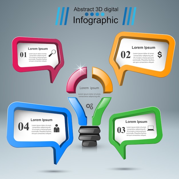 Vector diseño infográfico