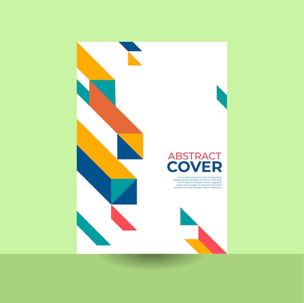 diseño de informe anual concepto de diseño de portada diseño de portada geométrico