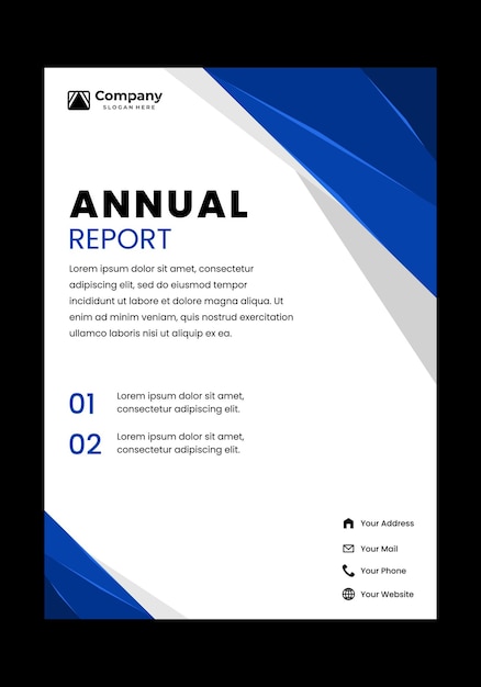 Diseño del informe anual de la empresa con un estilo moderno y sencillo