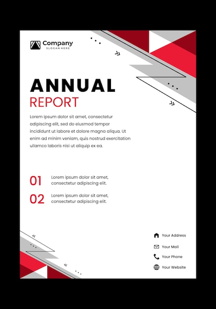 Diseño del informe anual de la empresa con un estilo moderno y sencillo